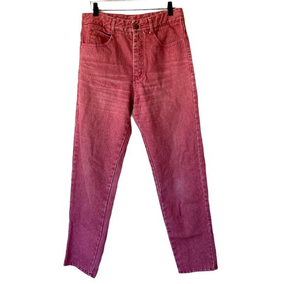 Vtg 1990’s Joan D’arc Red High Waisted Mom Jeans - Picture 1 of 7